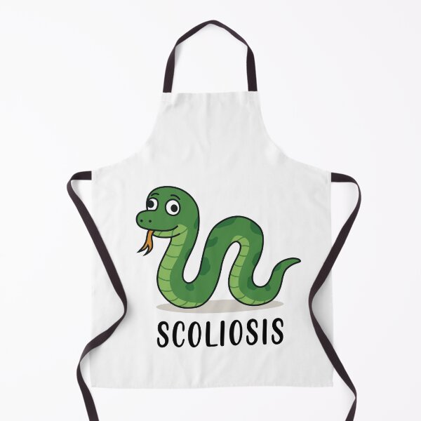 Item preview, scoliosis funny cartoon snake disease designed and sold by Szkicerka.