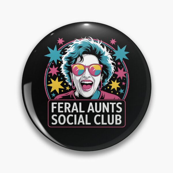 Item preview, Feral Aunts Social Club - A perfect funny gift for wild aunts, cool sisters, and anyone who loves laughter, chaos, and family fun. designed and sold by ZyziowskyArt.