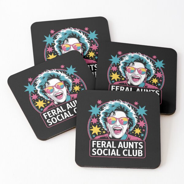 Item preview, Feral Aunts Social Club - A perfect funny gift for wild aunts, cool sisters, and anyone who loves laughter, chaos, and family fun. designed and sold by ZyziowskyArt.