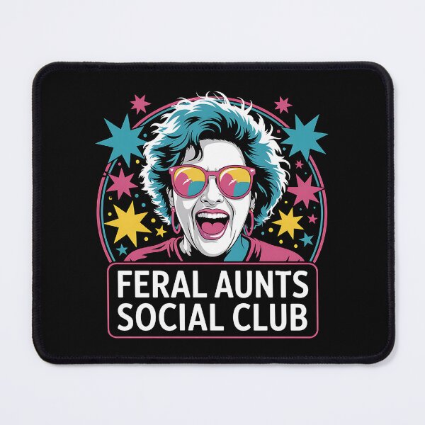 Item preview, Feral Aunts Social Club - A perfect funny gift for wild aunts, cool sisters, and anyone who loves laughter, chaos, and family fun. designed and sold by ZyziowskyArt.