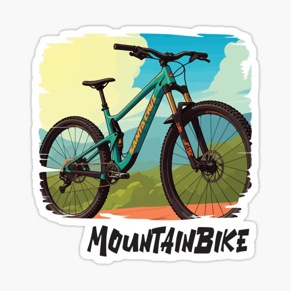 Item preview, Mountain bike - Santa Cruz retro design designed and sold by PaolaMavazi.