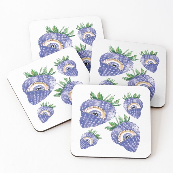 Item preview, Abstact mix blue strawberry -pattern designed and sold by StudioViArt.