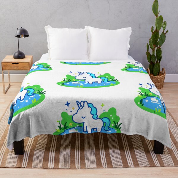 Item preview, A unicorn resting by a forest lake designed and sold by Elinotes.