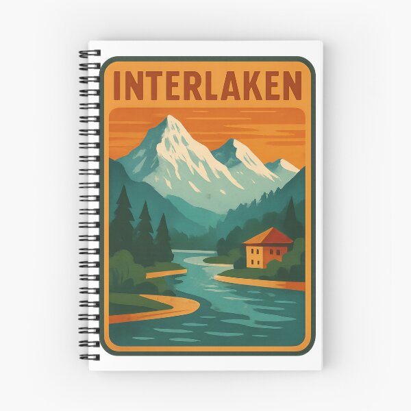 Item preview, Interlaken Switzerland - Retro Design designed and sold by MPAlex.