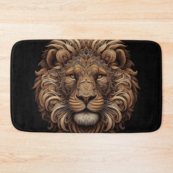 Item preview, Lion Head Mandala Design – Bold AI Artwork for Clothing, Accessories & Animal-Inspired Fashion and Gifts designed and sold by knalpot-design.
