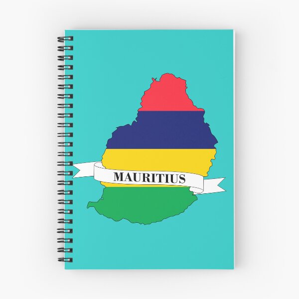 Item preview, Flag map of Mauritius designed and sold by visual adventures.