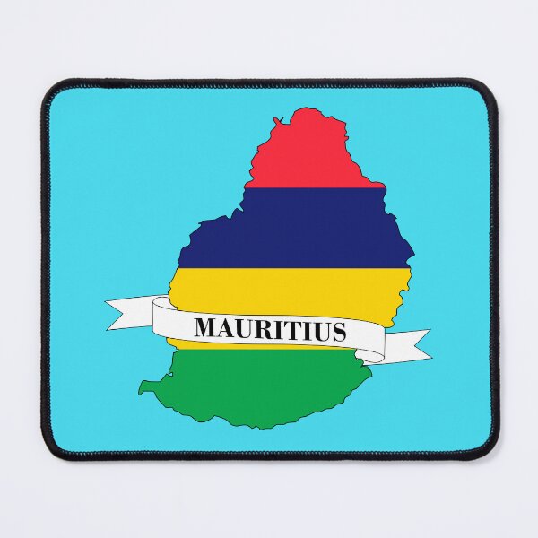 Item preview, Flag map of Mauritius designed and sold by visual adventures.
