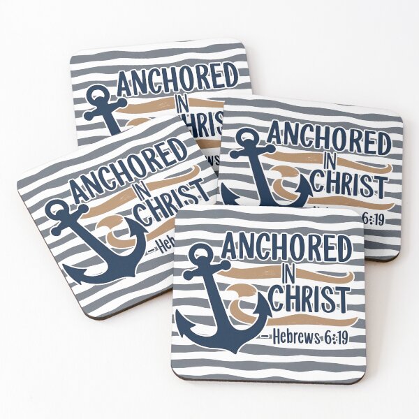 Item preview, Anchored in Christ – Hebrews 6:19 designed and sold by BlessedHandsDesigns.