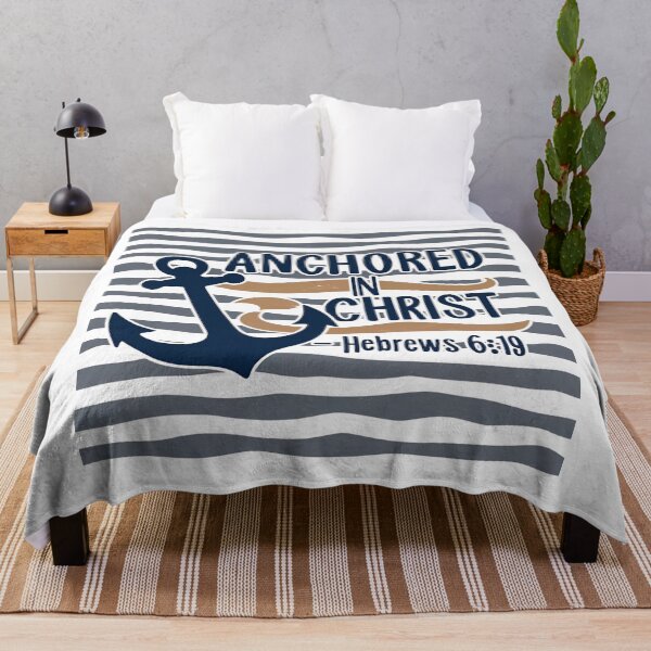 Item preview, Anchored in Christ – Hebrews 6:19 designed and sold by BlessedHandsDesigns.