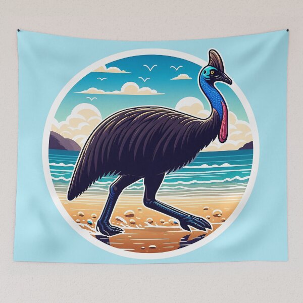 Item preview, Cassowary Art #20 | Cassowary Lovers designed and sold by ksgraphics222.