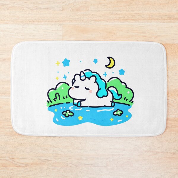 Item preview, A unicorn resting by a forest lake designed and sold by Elinotes.