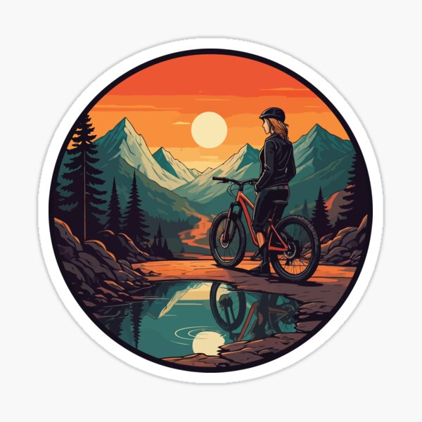 Item preview, MTB Girl Mountain and Sunrise designed and sold by PaolaMavazi.