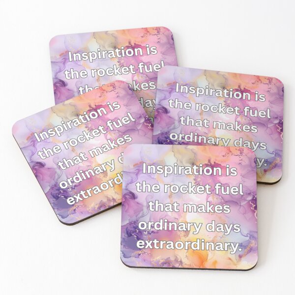 Item preview, Inspiration is the rocket fuel that makes ordinary days extraordinary. designed and sold by FlutterByH.