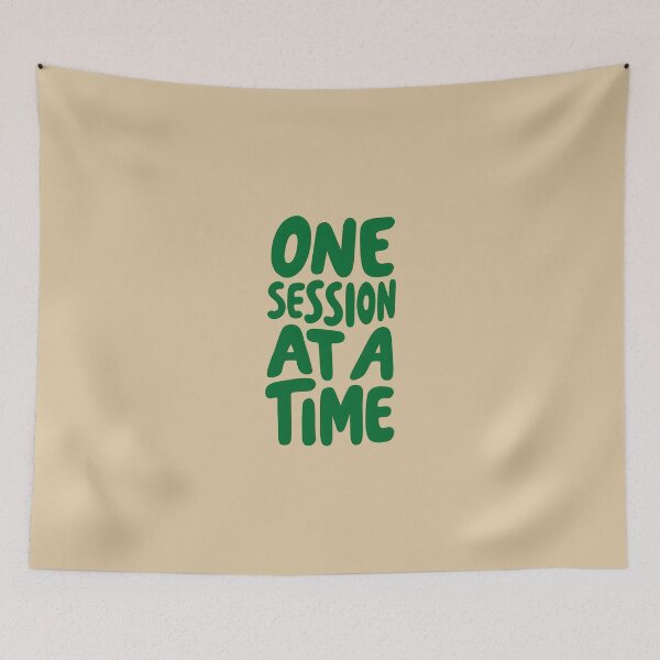 Item preview, One Session at a Time Design – Therapist-Inspired Typographic Artwork for Mental Health, Counseling, and Emotional Support designed and sold by Sunstone Print.