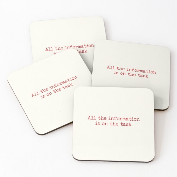 Item preview, All The Information Is On The Task designed and sold by eldram.