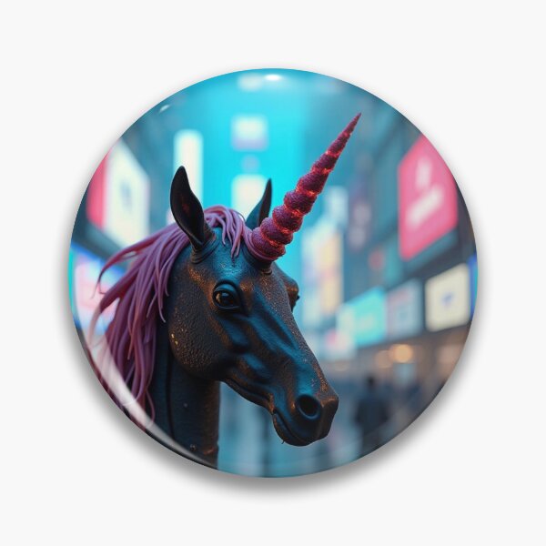Item preview, Black electric dreams unicorn  designed and sold by PhilDreams.