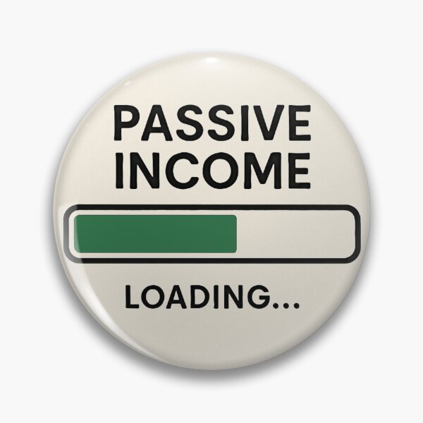 Artikelvorschau, Passives Einkommen laden – Minimalistisches Fortschrittsbalken-Design entworfen und verkauft von POD DYNASTY | Original Print On Demand T-Shirt Graphics.