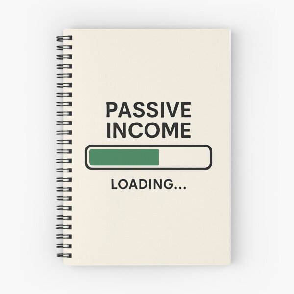Item preview, Passive Income Loading – Minimalist Progress Bar Design designed and sold by POD DYNASTY | Original Print On Demand T-Shirt Graphics.
