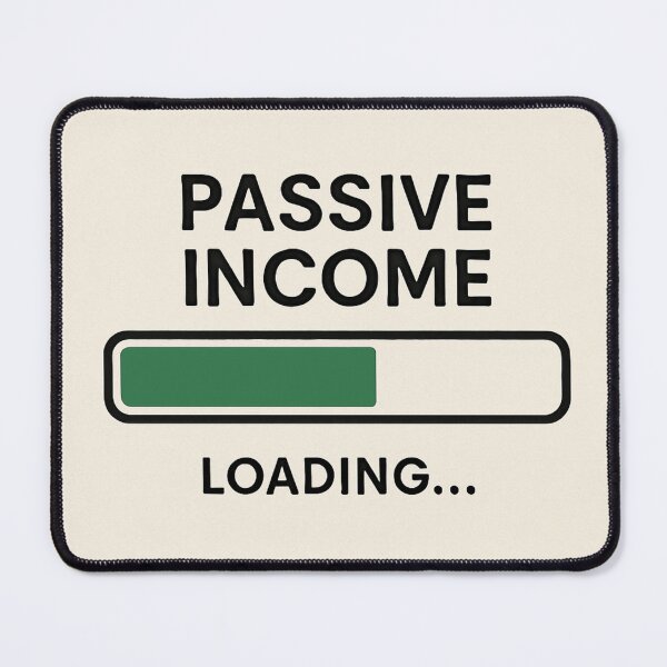 Item preview, Passive Income Loading – Minimalist Progress Bar Design designed and sold by POD DYNASTY | Original Print On Demand T-Shirt Graphics.