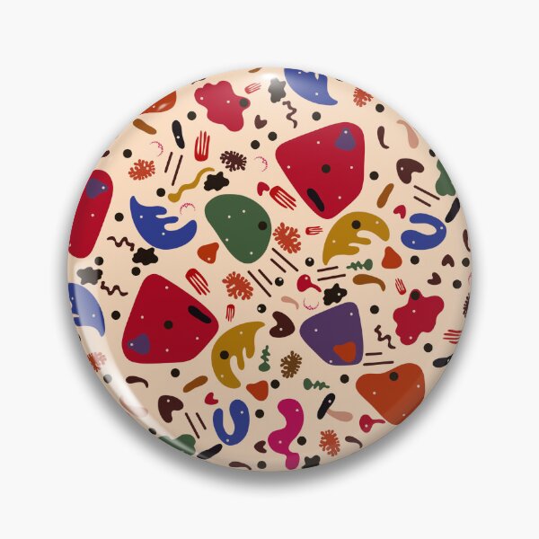 Item preview, Organic Abstract Shapes with Dark Red, Earthy Greens and Playful Silhouettes designed and sold by Clara Fruggeri.