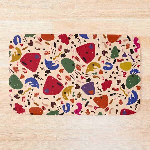 Item preview, Organic Abstract Shapes with Dark Red, Earthy Greens and Playful Silhouettes designed and sold by Clara Fruggeri.