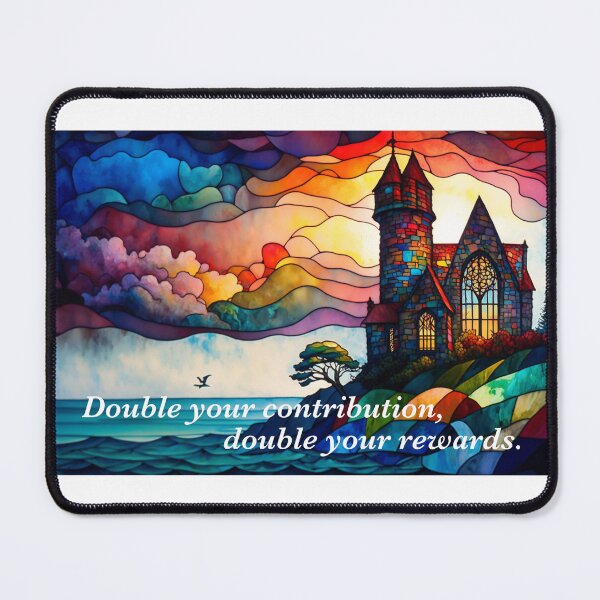 Item preview, Double your contribution, double your rewards. designed and sold by fanzen69.
