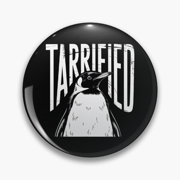 Item preview, Tarrified Penguin Funny Political designed and sold by SunsetGlimpse.