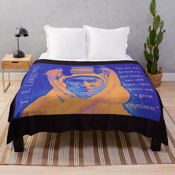 Item preview, T. E. Lawrence quote: In his life he had air and winds, sun and light, open spaces and a great emptiness. designed and sold by artbleed.