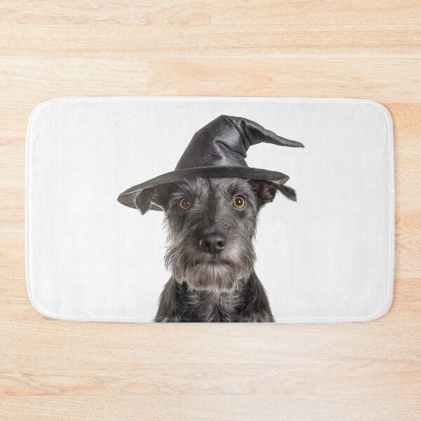 Item preview, Cesky Terrier Dog Wearing Halloween Witch Hat designed and sold by LazyOwlStore.