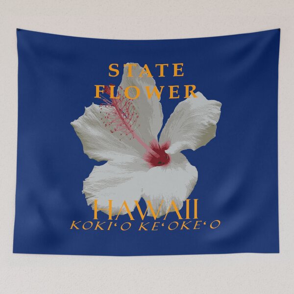 Item preview, Hawaii Territory Flower The Hibiscus waimeae designed and sold by taiche.