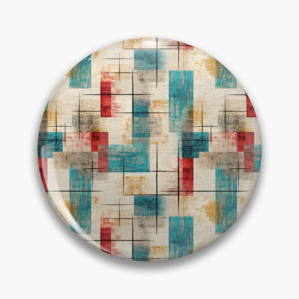 Artikelvorschau, Retro Abstract Geometric Pattern – Mid Century Modern Art entworfen und verkauft von SylvieVibes.