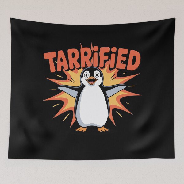 Item preview, TARRIFIED PENGUIN TARIFFS designed and sold by SunsetGlimpse.