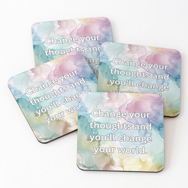 Item preview, Change your thoughts and you'll change your world. designed and sold by FlutterByH.