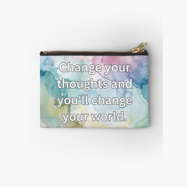 Item preview, Change your thoughts and you'll change your world. designed and sold by FlutterByH.