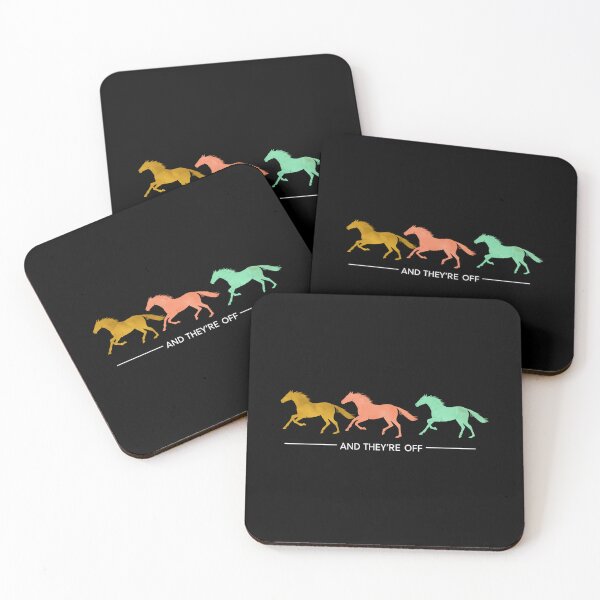 Item preview, And They’re Off Horse Racing Derby  designed and sold by MotivaChic.