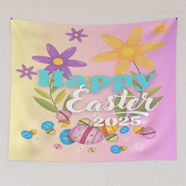 Item preview, Happy Easter 2025 Holiday Graphic designed and sold by BrightrDayMusicArt.