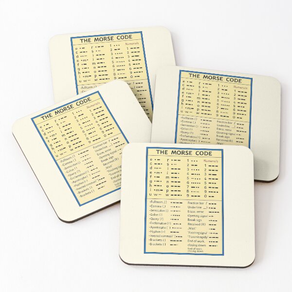 Item preview, Morse Code - Stylised designed and sold by Living In An Earlier Age.