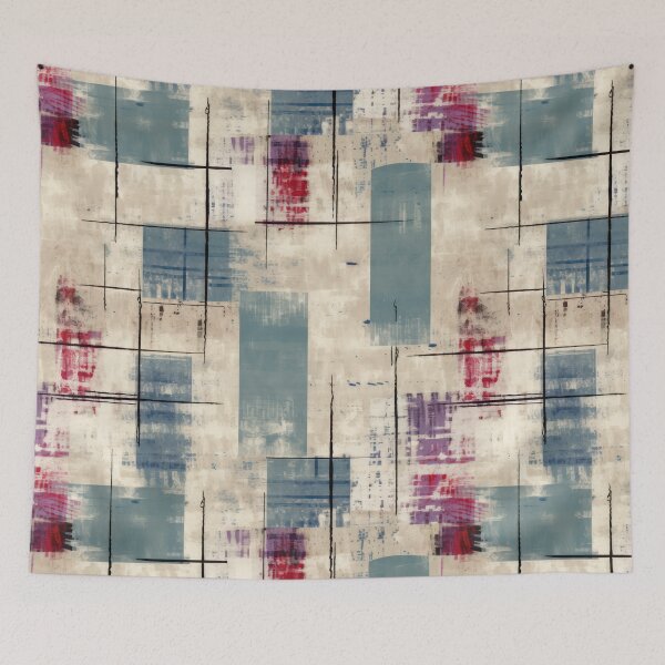 Item preview, Copy of Retro Abstract Geometric Pattern – Mid Century Modern Art designed and sold by SylvieVibes.