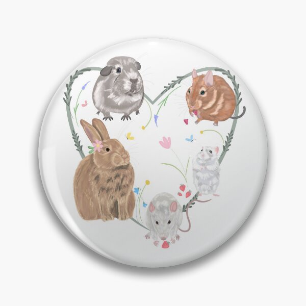 Item preview, Small animals with florals designed and sold by BlossomandIvy.