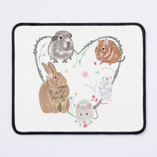 Item preview, Small animals with florals designed and sold by BlossomandIvy.