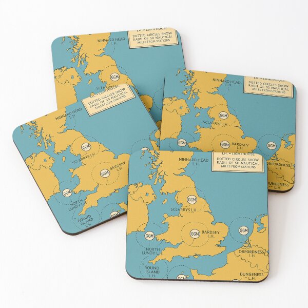 Item preview, Radio Beacons Map - Claire Ligne Style designed and sold by Living In An Earlier Age.