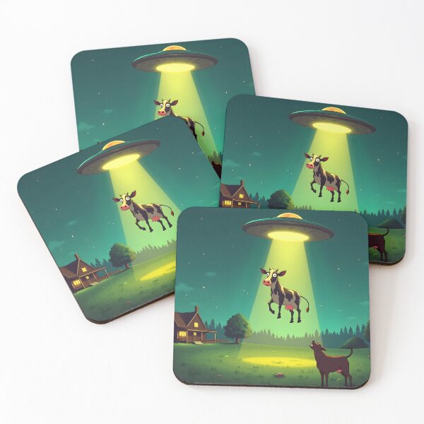 Item preview, Moo-terrestrial Encounter designed and sold by AlienInkvasion.