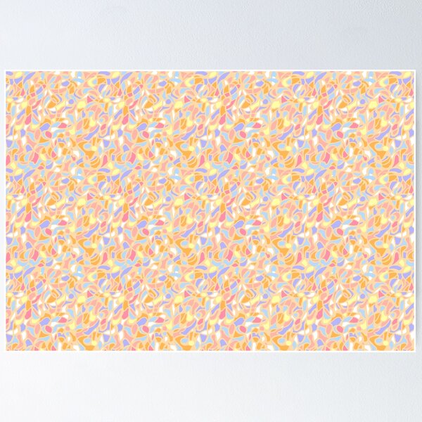 Item preview, Abstract Peach Sage Purple Gold Pattern designed and sold by Madeline Binder Art & Design.