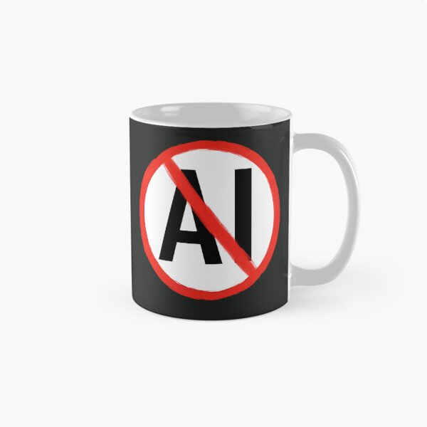 Item preview, No AI Logo / Anti-AI Symbol designed and sold by Frank J. Art.