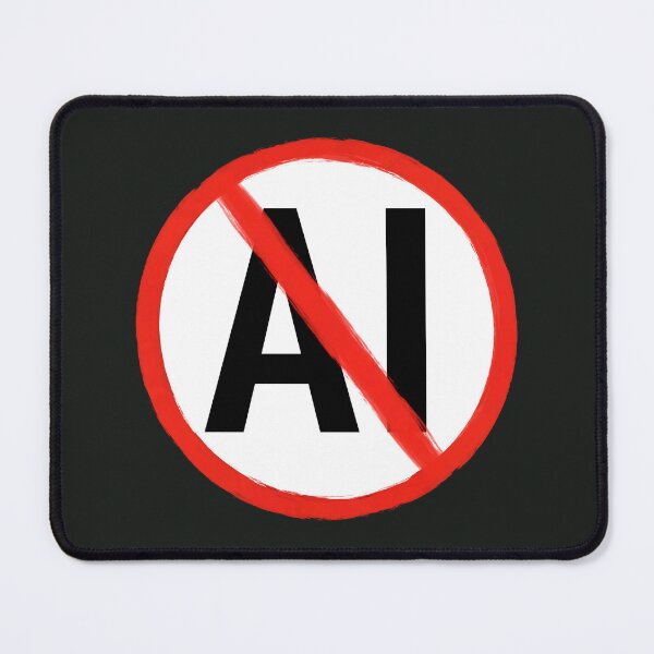 Item preview, No AI Logo / Anti-AI Symbol designed and sold by Frank J. Art.