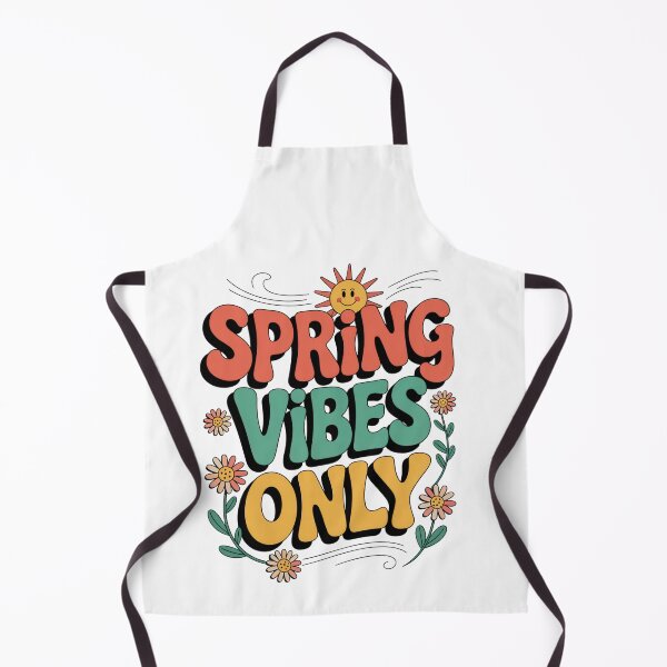 Item preview, Spring Vibes Only – Groovy Retro Floral Typography designed and sold by EpicMediaShop.