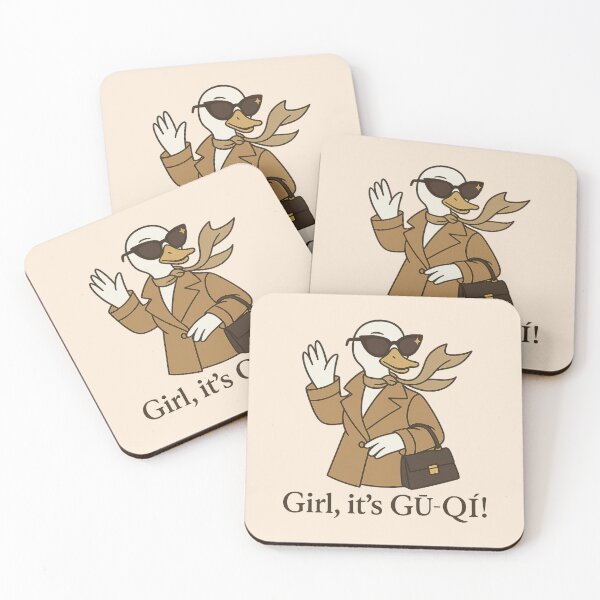 Item preview, Girl, It’s GŪ-QÍ – Duck Couture Sticker designed and sold by Kampendesigns.