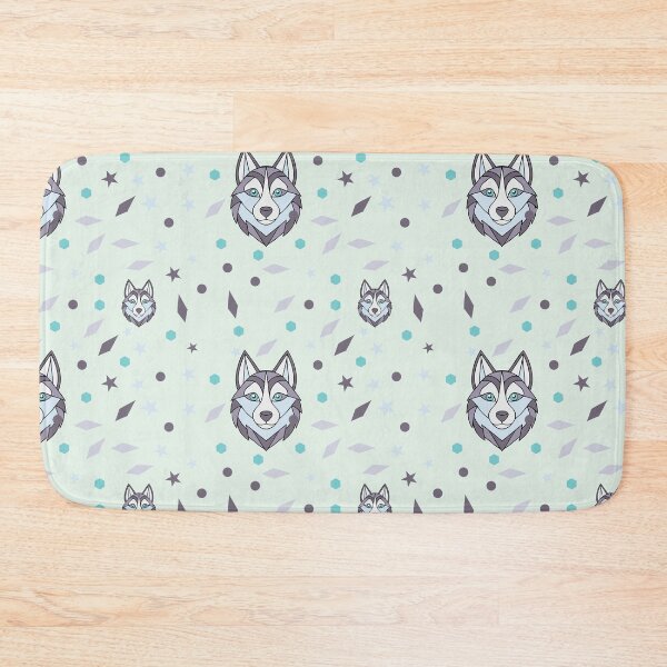 Item preview, Seamless Siberian Husky Pattern Illustration Set. Christmas Tree Background. Christmas Holiday Background. Christmas Design.	 designed and sold by CreativebyTKK.