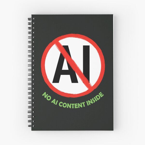 Item preview, No AI Synbol / No AI Content Inside designed and sold by Frank J. Art.