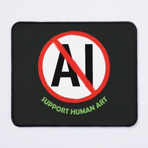 Item preview, No AI Symbol - Support Human Art designed and sold by Frank J. Art.